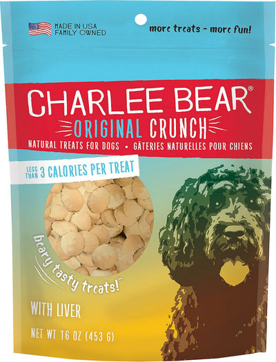 Charlee Bear Original Crunch Liver Treats - 16ozBag
