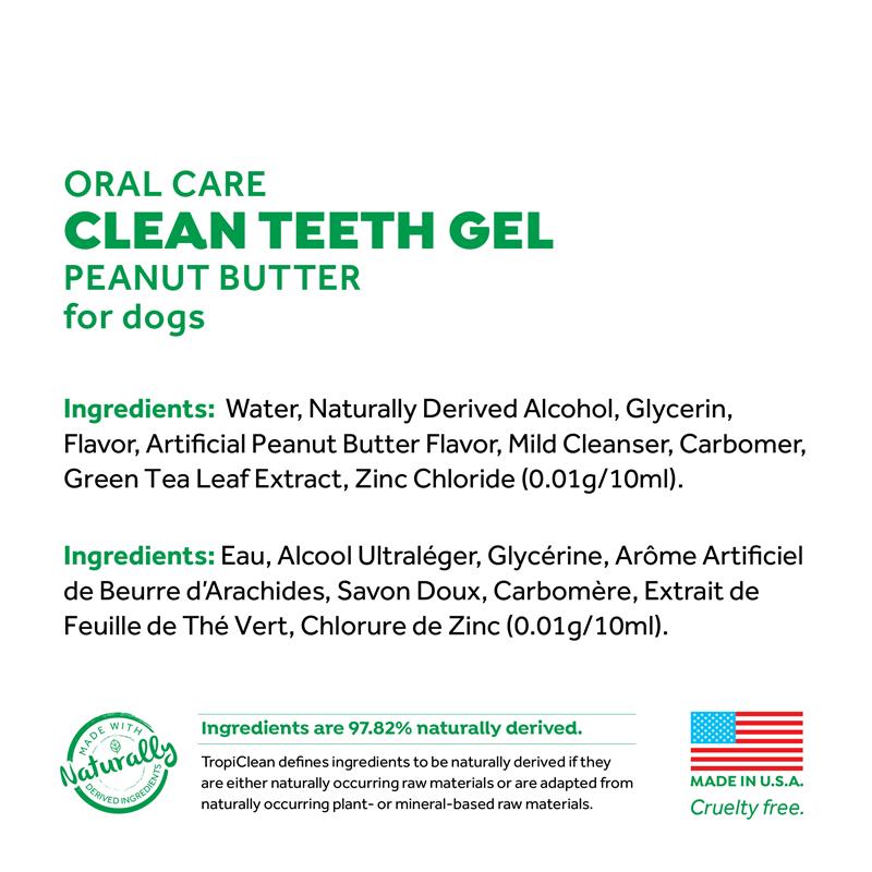 TROPICLEAN FRESH BREATH ORAL CARE GEL FOR DOGS – PEANUT BUTTER FLAVOR
