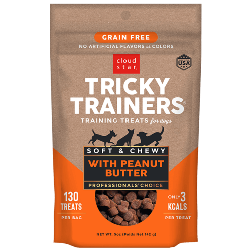 CLOUD STAR TRICKY TRAINERS GRAIN FREE SOFT & CHEWY WITH PEANUT BUTTER