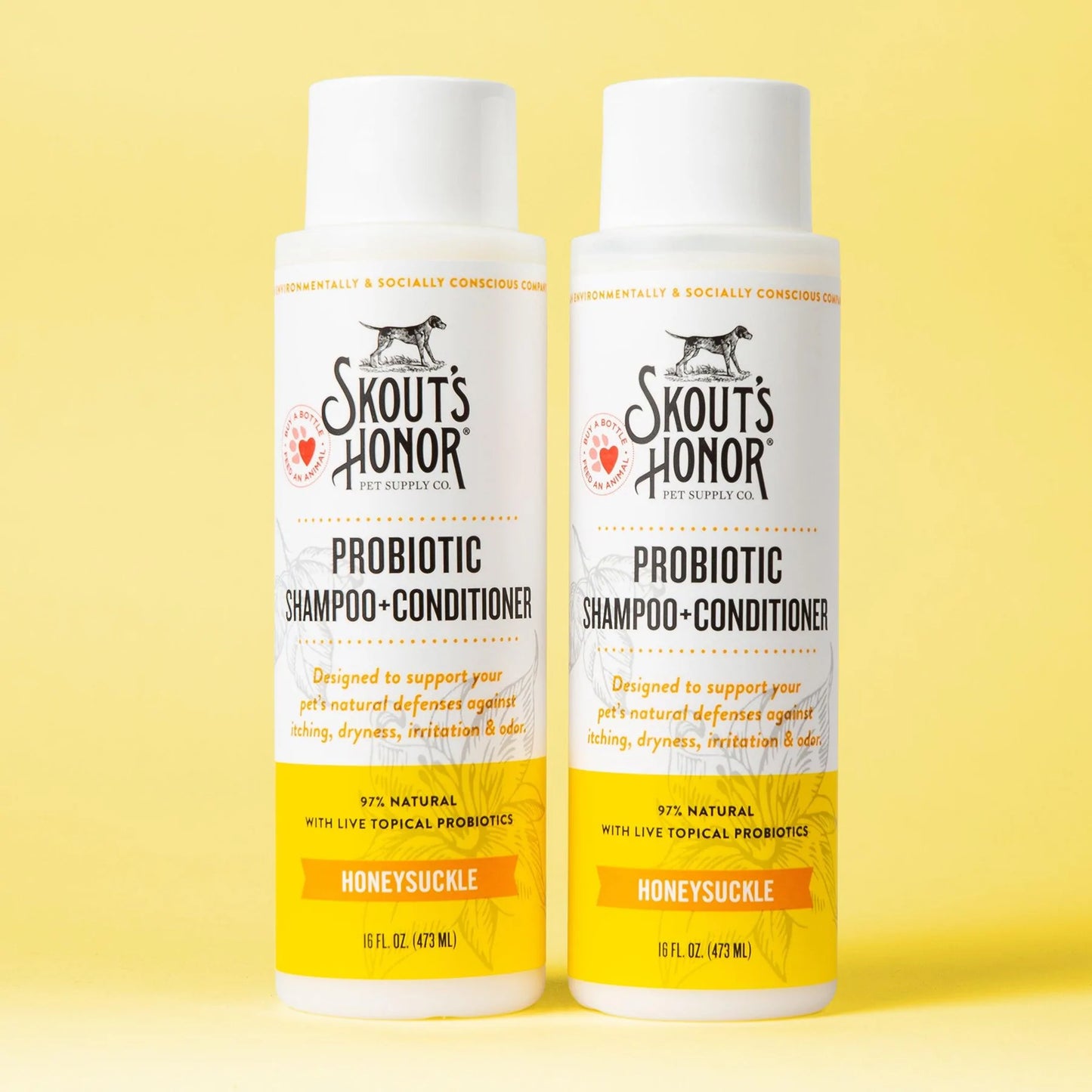 SKOUT ’ S HONOR PROBIOTIC SHAMPOO + CONDITIONER - HONEYSUCKLE