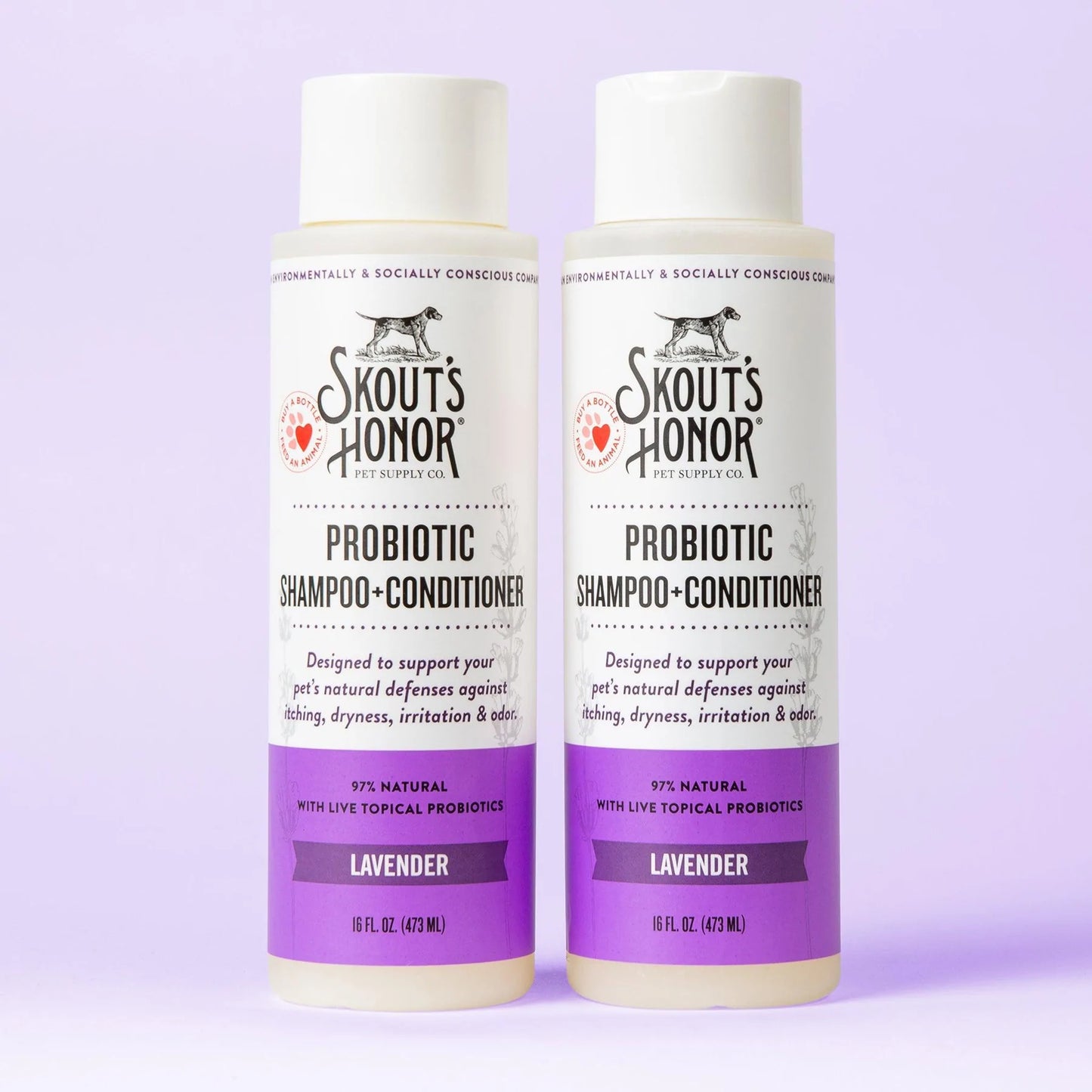 SKOUT ’ S HONOR PROBIOTIC SHAMPOO + CONDITIONER - LAVENDER