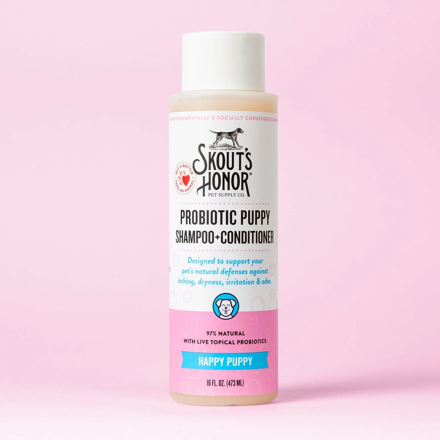 SKOUT ’ S HONOR PROBIOTIC SHAMPOO + CONDITIONER - HAPPY PUPPY