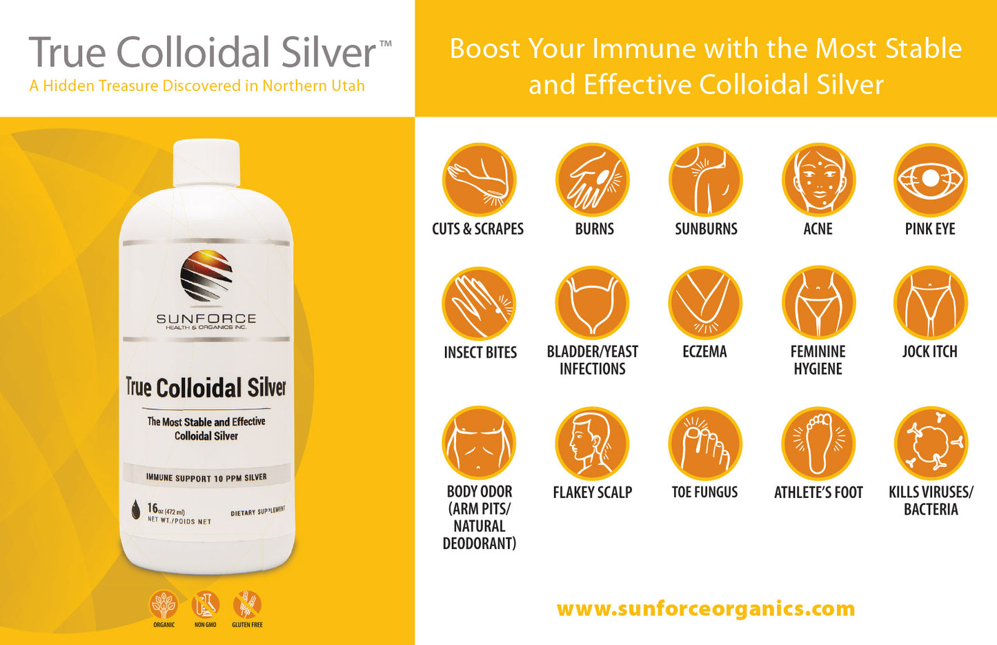 SunForce Colloidal Silver, 473ml