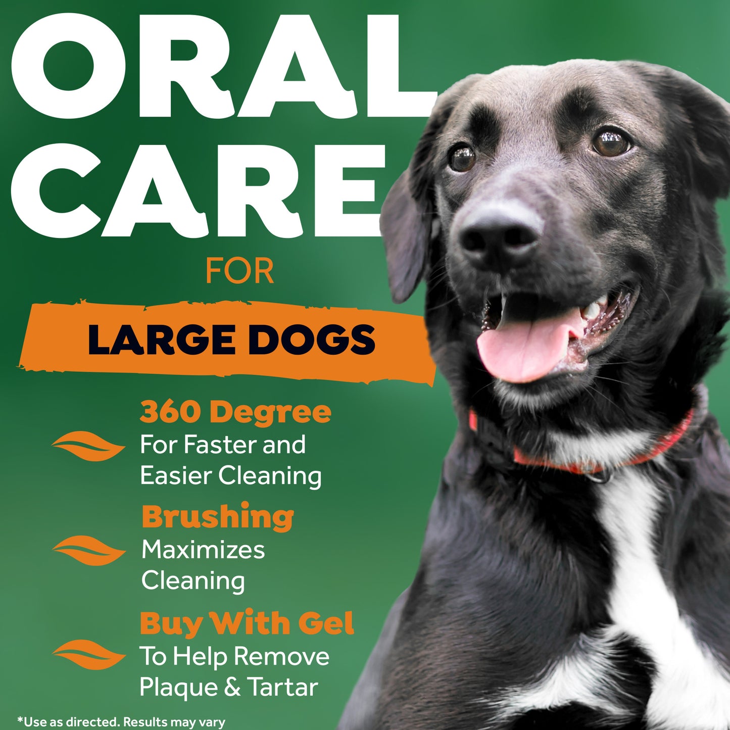 TROPICLEAN FRESH BREATH TRIPLEFLEX TOOTHBRUSH FOR LARGE DOGS