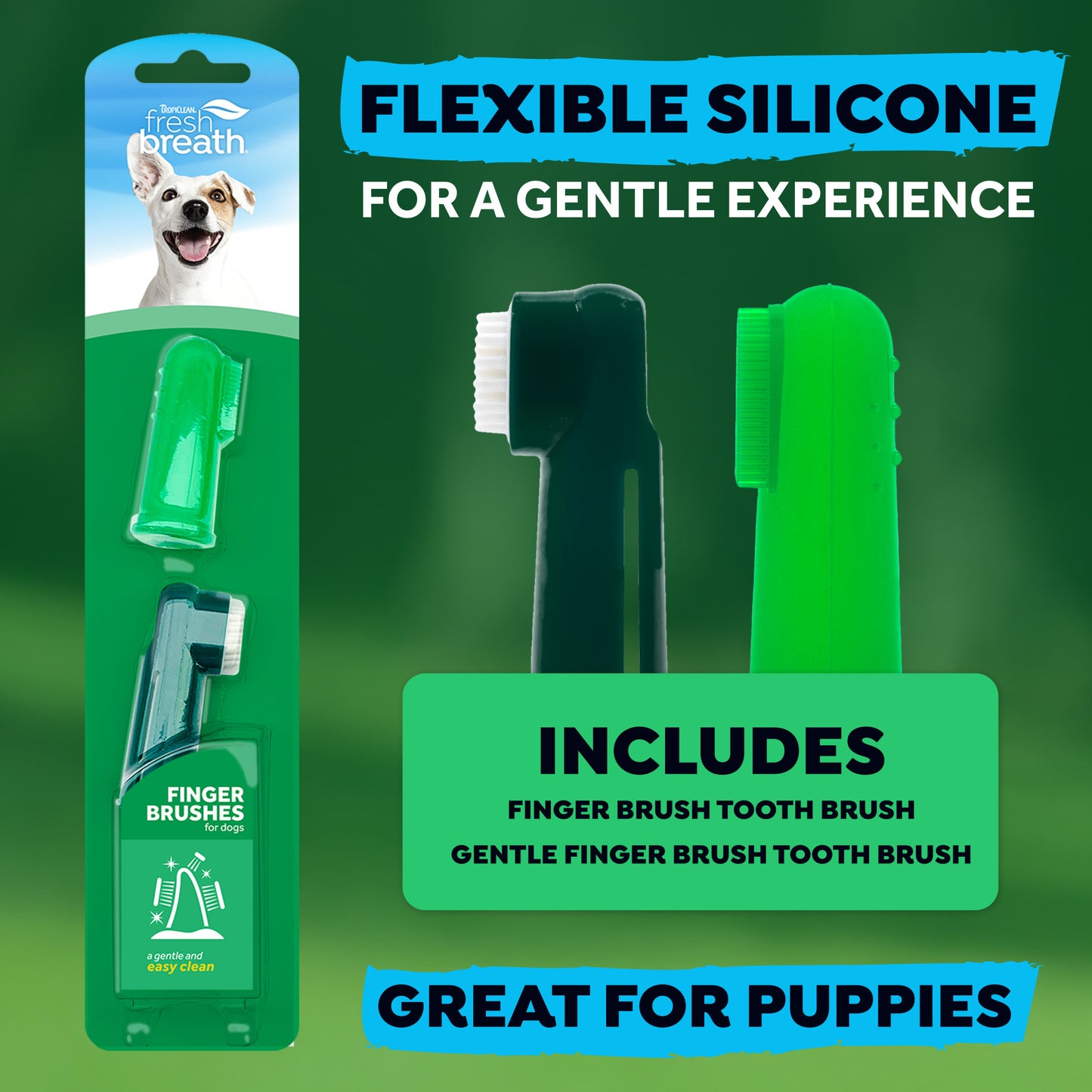 TROPICLEAN FRESH BREATH FINGER BRUSHES FOR DOGS