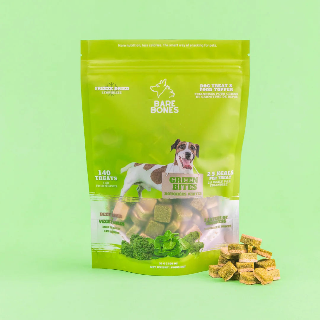 BARE BONES GREEN BITES DOG TREATS