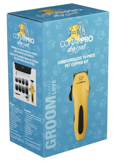 CONAIRPRO PET Cord Cordless 15pc Pet Clipper Kit Dog 1pc
