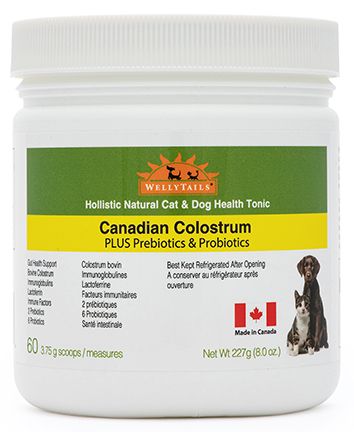 WELLYTAILS CANADIAN BOVINE COLOSTRUM RX CAT 247 G