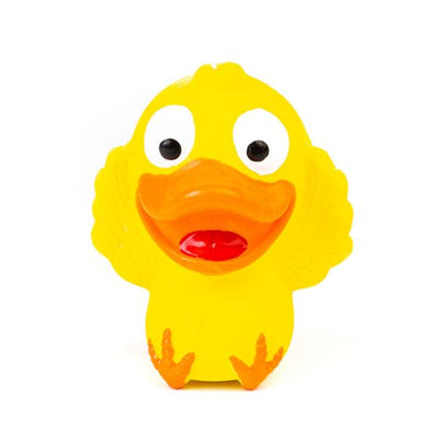 BUD'Z LATEX DUCKLING  SQUEAKER YELLOW 3.5 DOG TOYS 1 PC