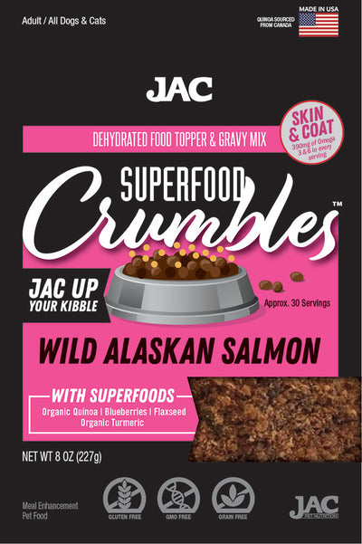 JAC SUPERFOOD CRUMBLES - WILD ALASKAN SALMON