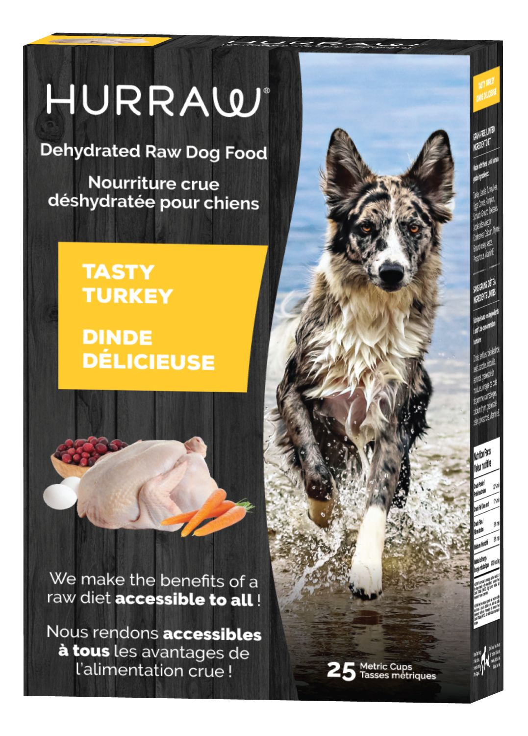 HURRAW TURKEY DEHYDRATED RAW DOG FOOD