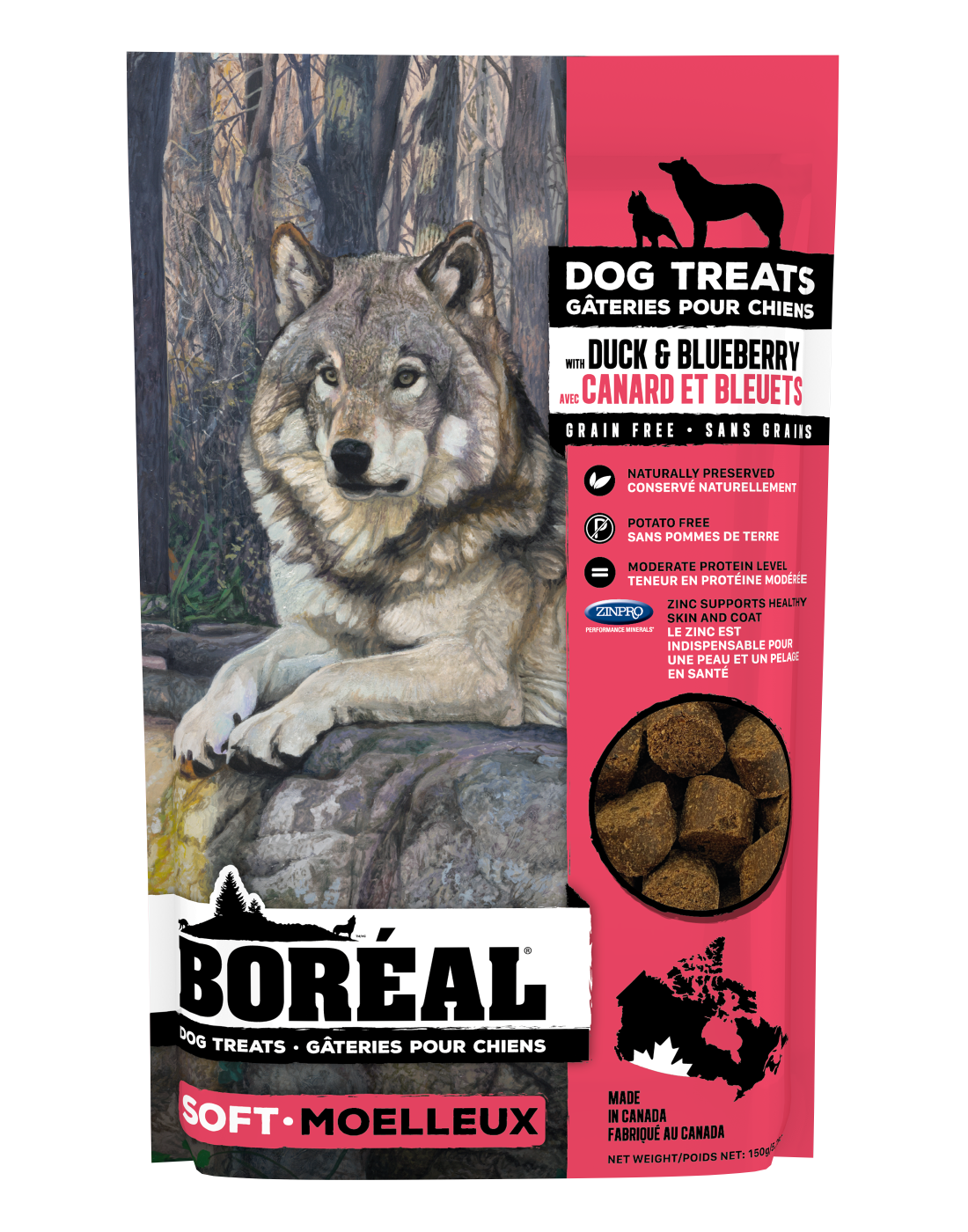 BOREAL DOG TREATS : DUCK & BLUEBERRY