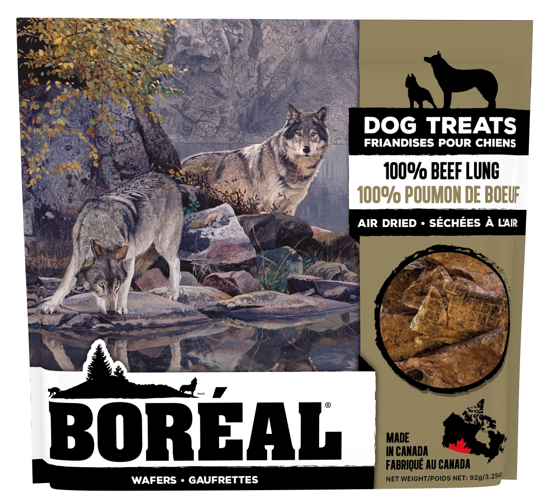 BOREAL DOG TREATS : AIR DRIED BEEF LUNG