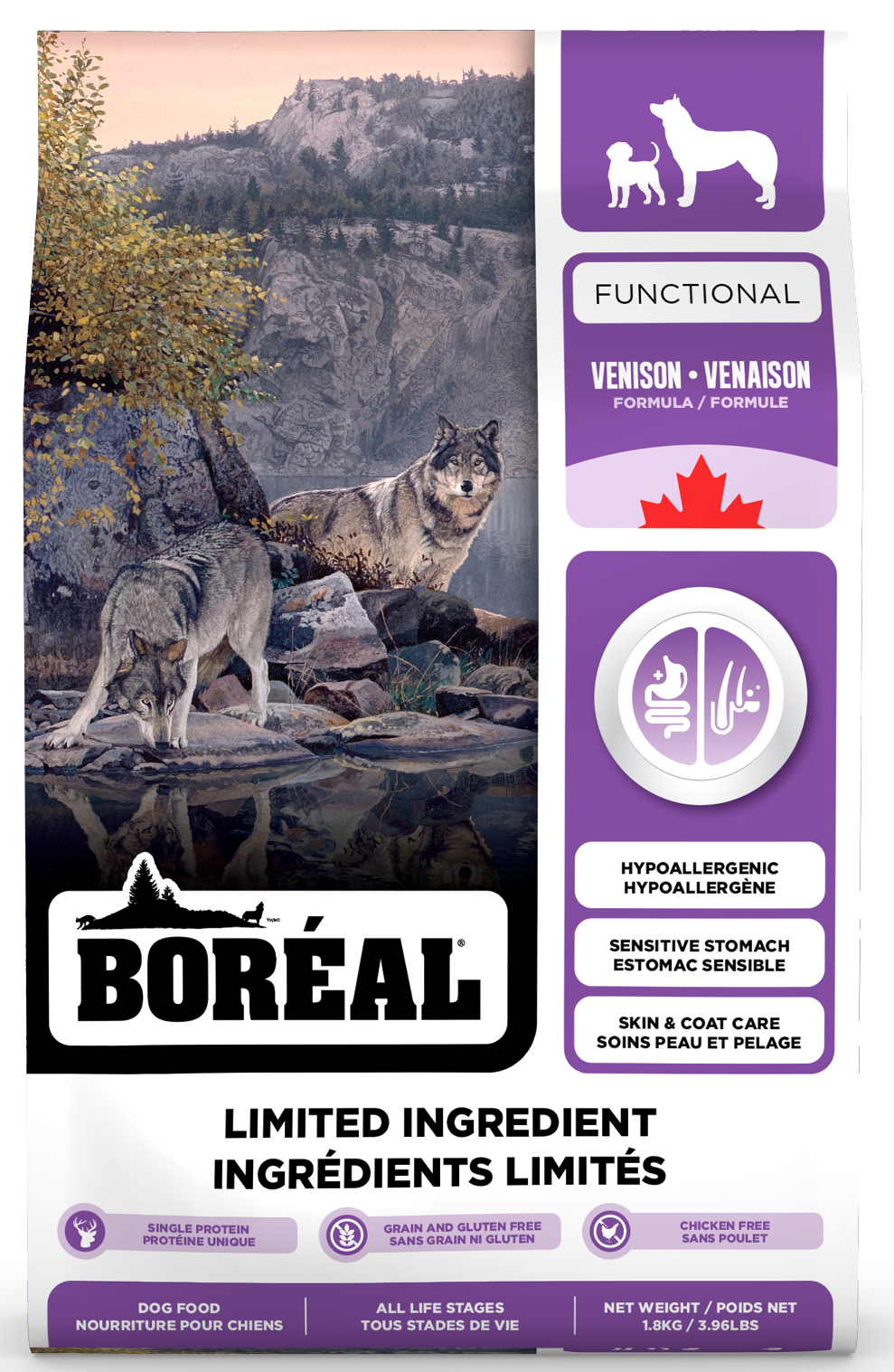 BORÉAL FUNCTIONAL LIMITED INGREDIENT DOG FOOD : VENISON