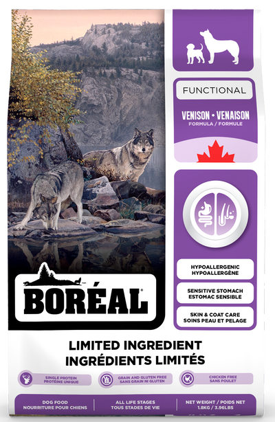 BORÉAL FUNCTIONAL LIMITED INGREDIENT DOG FOOD : VENISON