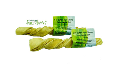 NATURE'S OWN 5-6'' BUFFALO MINT TWIST BULLY CHOMP STICKS
