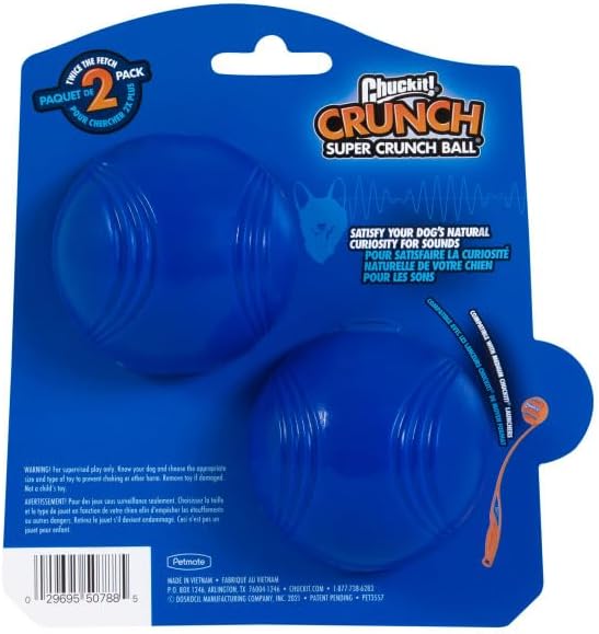 CHUCK IT!  SUPER CRUNCH BALL-PACK OF 2