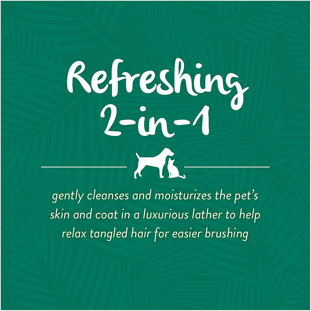 TROPICLEAN WATERMELON REFRESHING 2-IN-1 SHAMPOO FOR DOGS & CATS