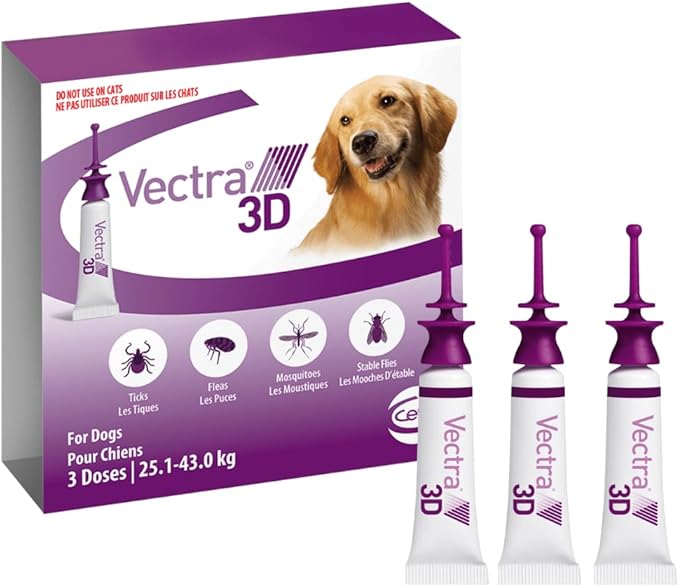 VECTRA® 3D FOR DOGS 25.1 KG to 43.0KG