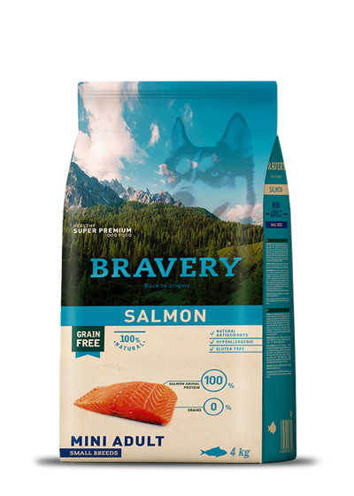 BRAVERY SALMON - MINI ADULT DOG (SMALL BREED)
