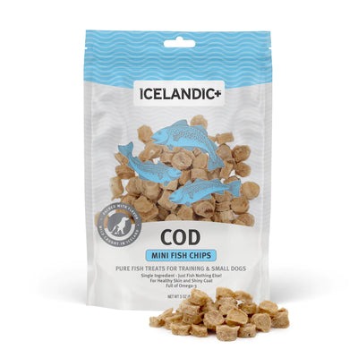 ICELANDIC COD CHIPS  DOG TREATS