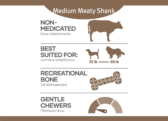 RED DOG BLUE KAT BEEF SHANK FROZEN BONES