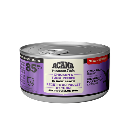 ACANA PREMIUM PATE CHICKEN & TUNA KITTEN RECIPE CAT WET FOOD