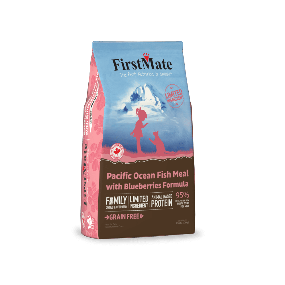 FIRSTMATE GRAIN FREE LID OCEAN FISH & BLUEBERRY CAT FOOD