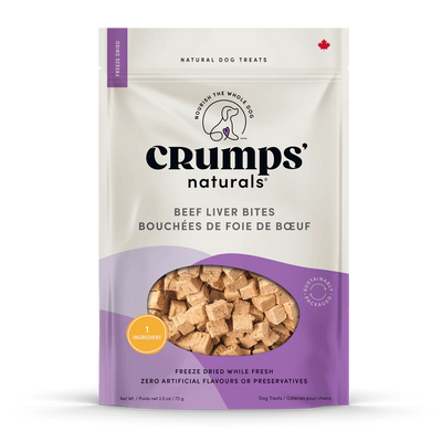 CRUMPS NATURALS BEEF LIVER BITES DOG TREATS