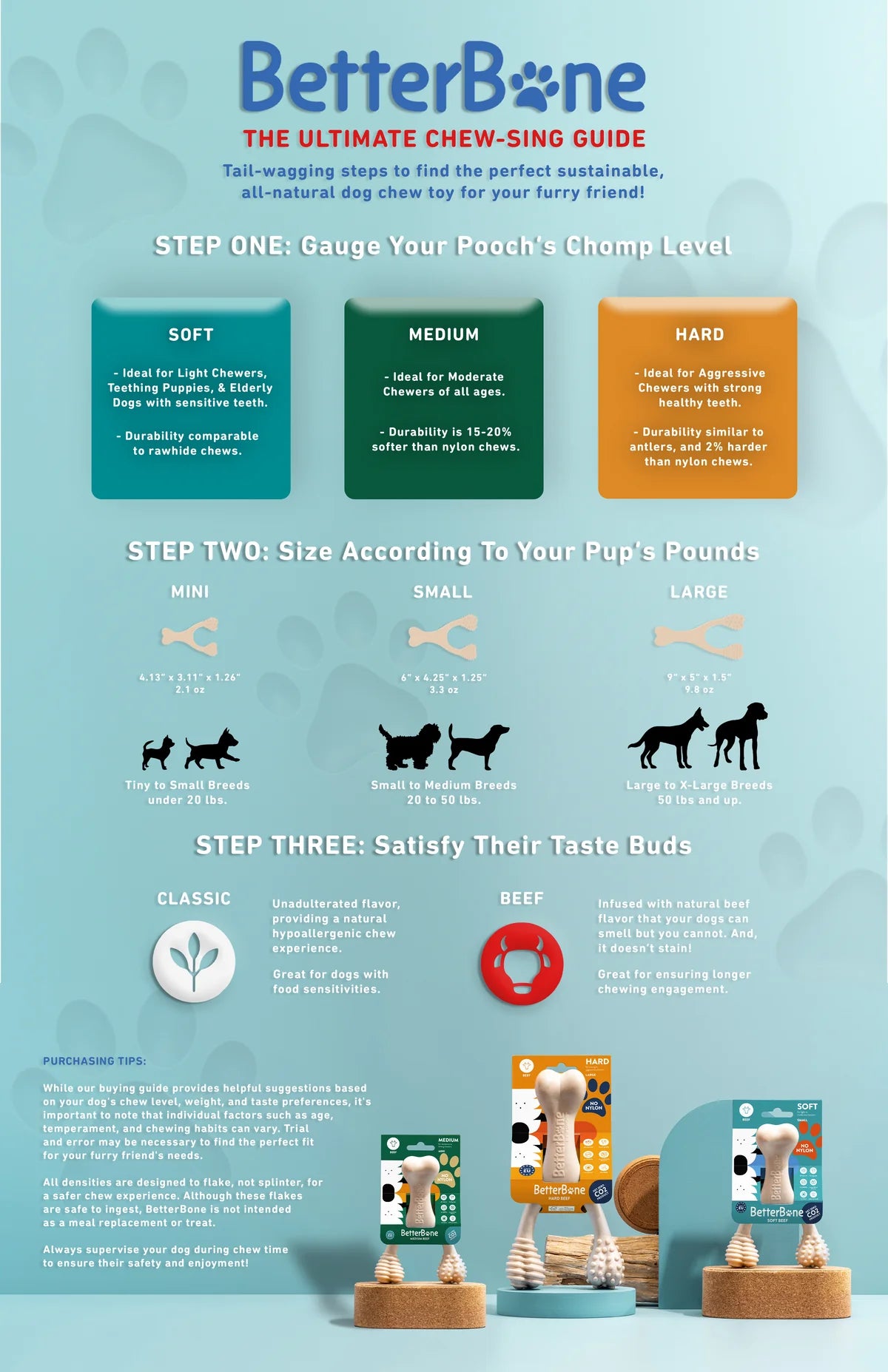 BETTERBONE DURABILLITY CHEW TOY : MEDIUM DENSITY CHEW TOY FOR EVERYDAY CHEWERS