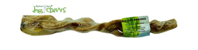 NATURE'S OWN 12'' BIG DOG BRAIDED BULLY STICK   (ODOUR-FREE)