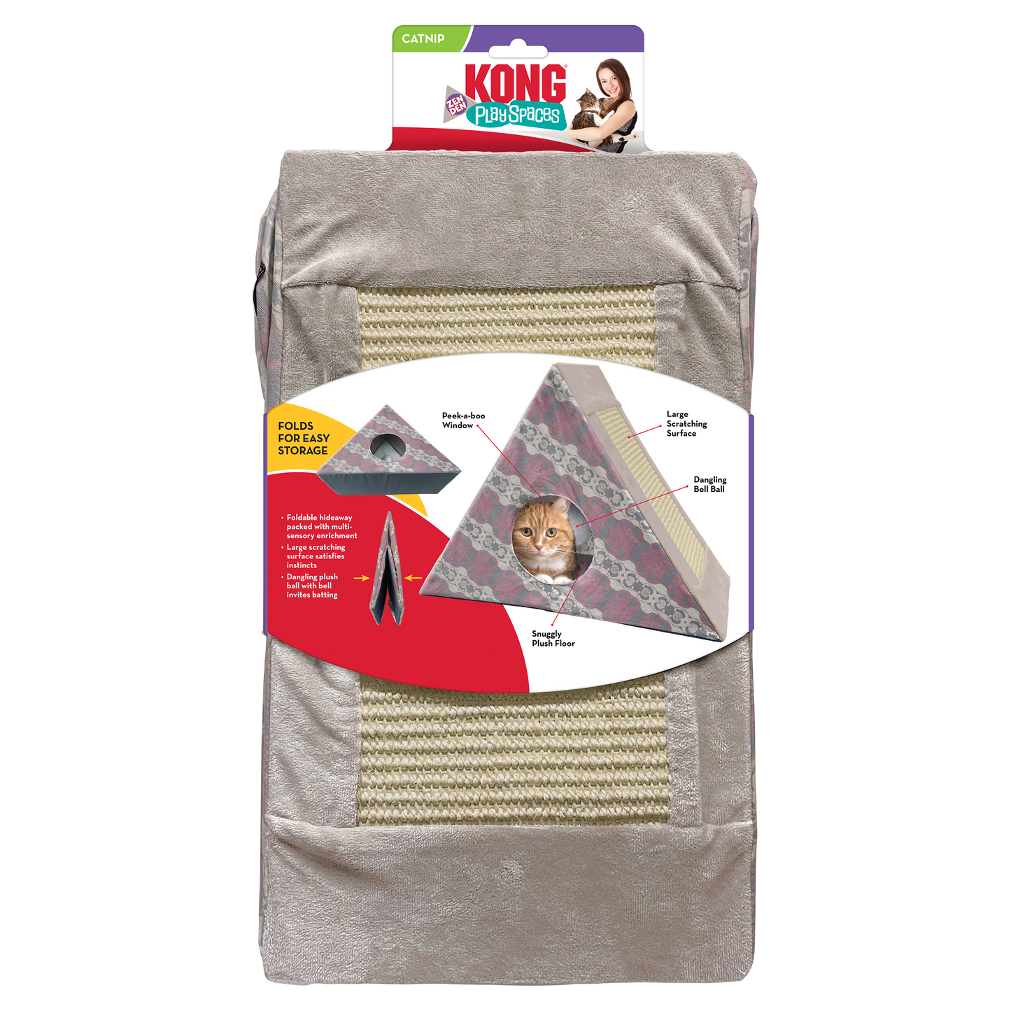 KONG CAT TOYS ZEN DEN PLAY SPACES FOR CATS