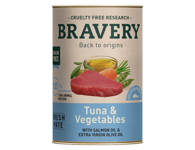 BRAVERY Tuna & Vegetables (With Salmon Oil & Extra Virgin Olive Oil) - Dog