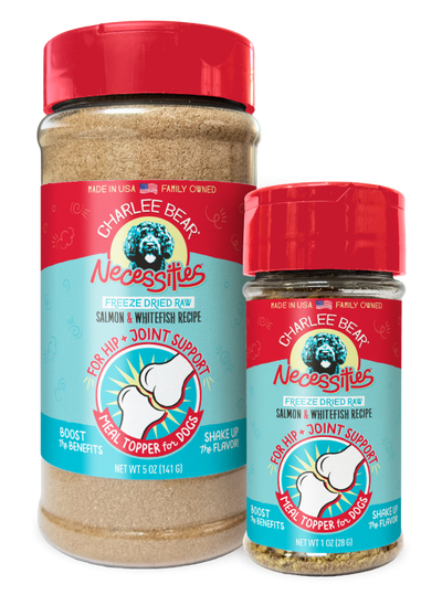 Charlee Bear® Necessities™ Freeze-Dried Raw Salmon & Whitefish Recipe for Hip & Joint Support Meal Topper for Dogs 1oz