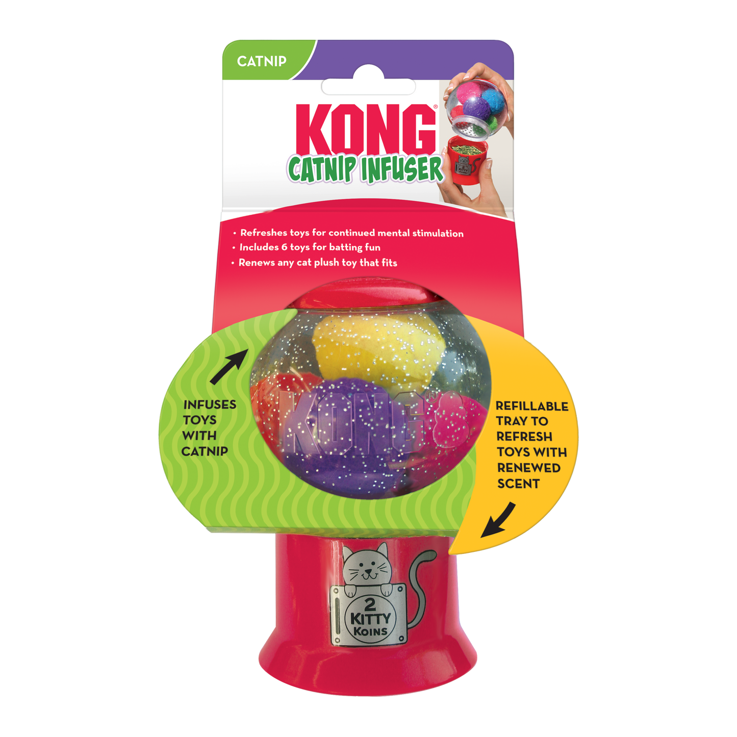 KONG CATNIP INFUSER CAT TOYS