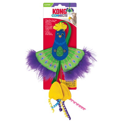 KONG CONNECTS PEACOCK CAT TOYS