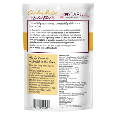 CARU SOFT 'N TASTY BAKED BITES CHICKEN RECIPE CAT TREATS