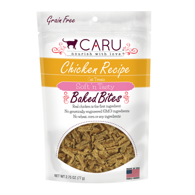 CARU SOFT 'N TASTY BAKED BITES CHICKEN RECIPE CAT TREATS