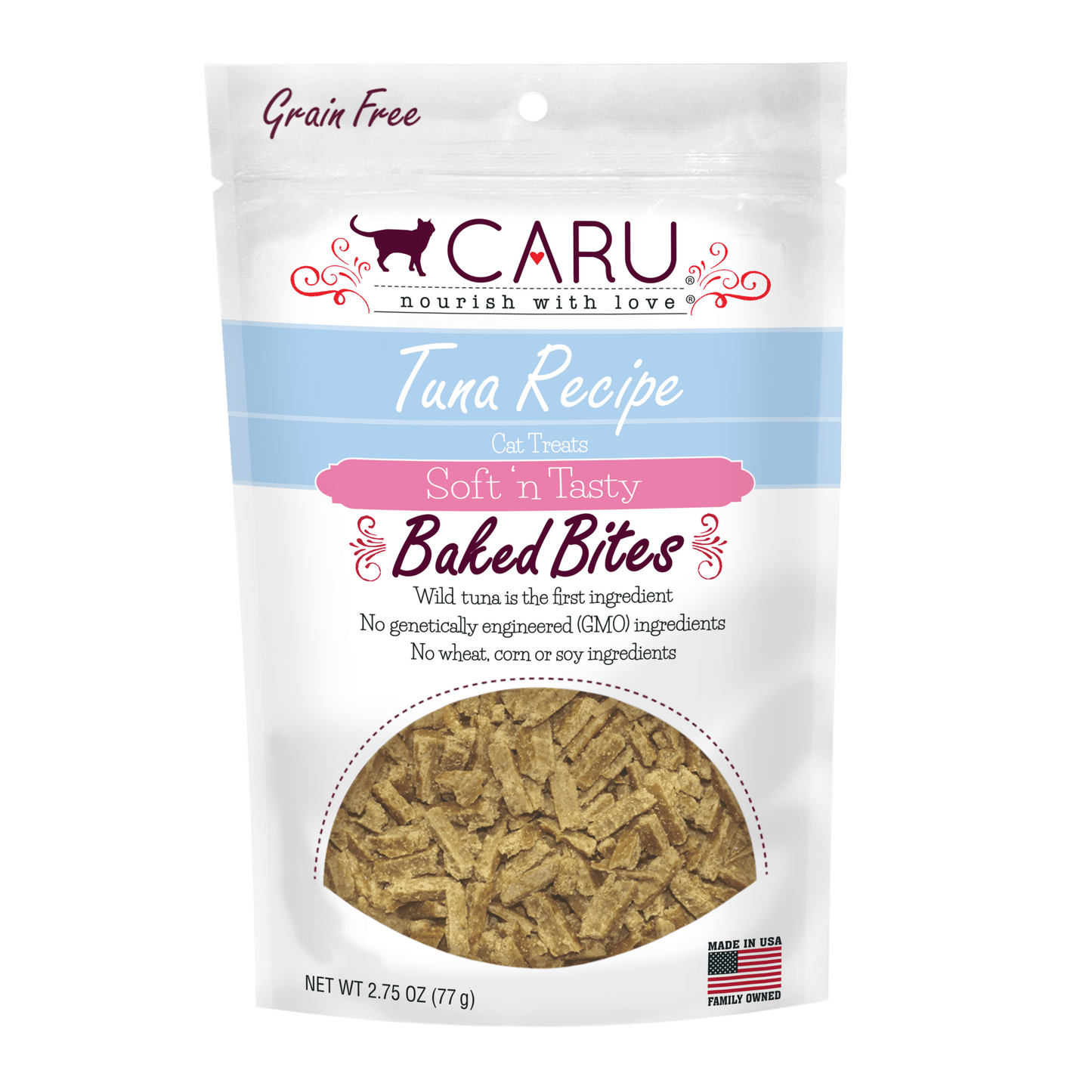 CARU SOFT 'N TASTY BAKED BITES TUNA RECIPE CAT TREATS