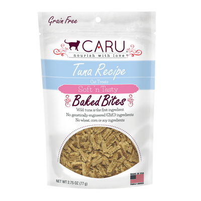 CARU SOFT 'N TASTY BAKED BITES TUNA RECIPE CAT TREATS