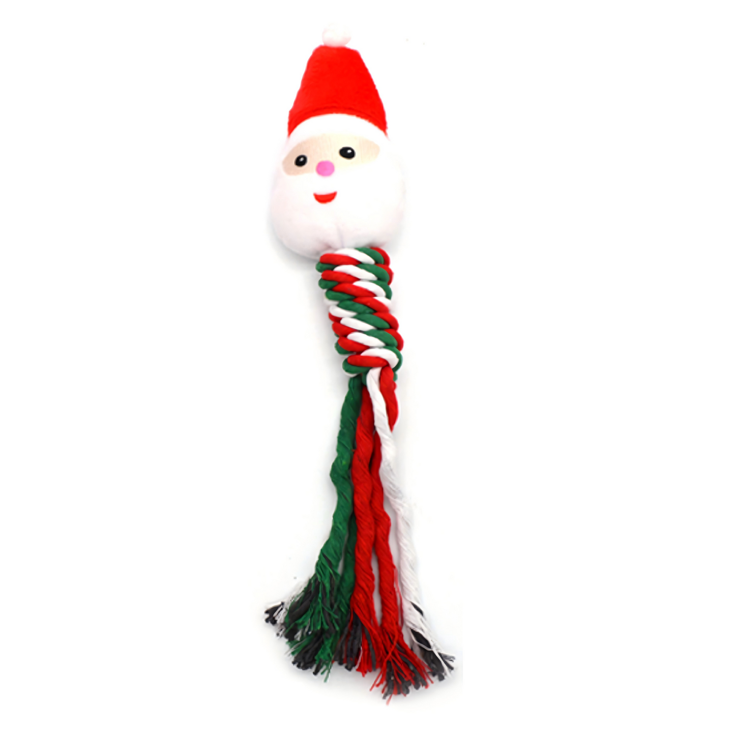 LAZZY BEAR HOLIDAY - SANTA TUGZ DOG TOY