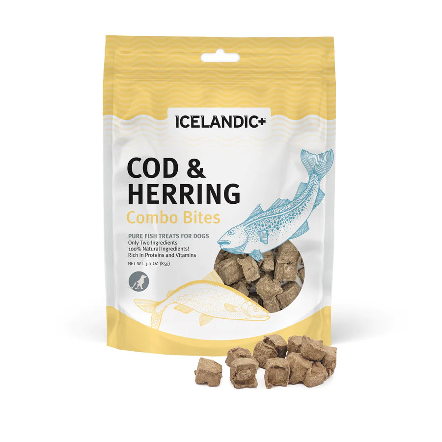 HAND COD AND HERRING  DOG TREATS