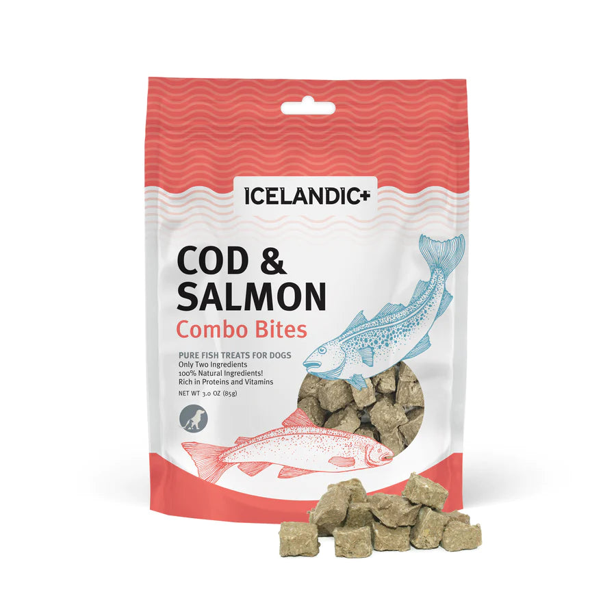 HAND COD AND SALMON DOG TREATS