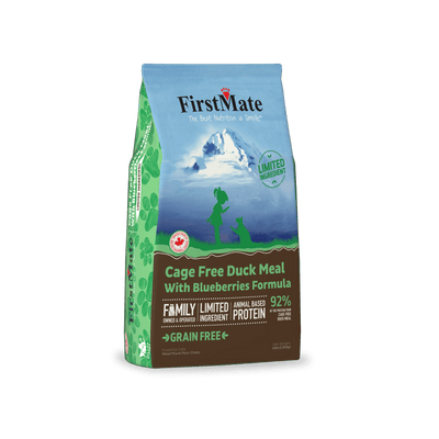 FIRSTMATE GRAIN FREE LID CAGE FREE DUCK & BLUEBERRY CAT FOOD