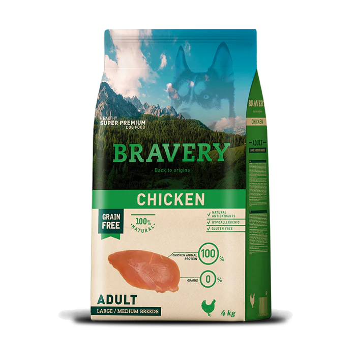 BRAVERY CHICKEN - ADULT DOG (MEDIUM / LARGE BREEDS)