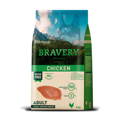 BRAVERY CHICKEN - ADULT DOG (MEDIUM / LARGE BREEDS)