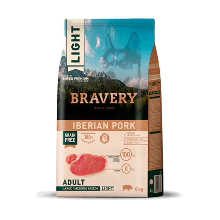 BRAVERY PORK  LIGHT- ADULT (MEDIUM /LARGE BREED) DOG
