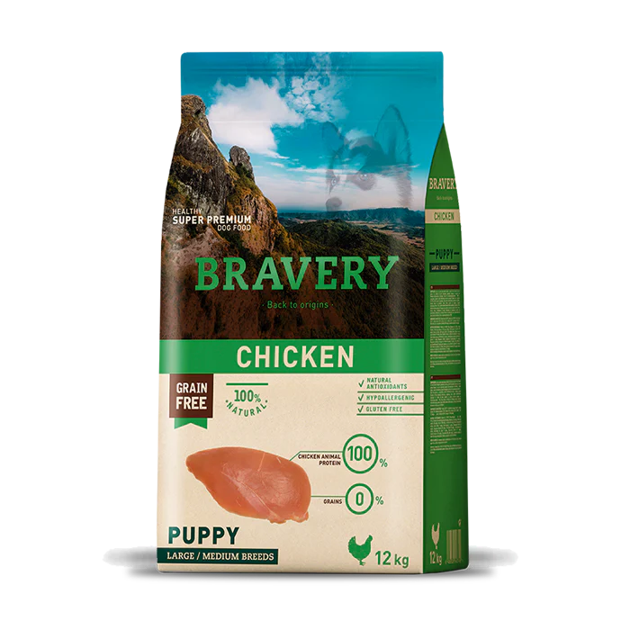 BRAVERY CHICKEN - PUPPY DOG (MEDIUM / LARGE BREEDS)