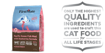 FIRSTMATE GRAIN FREE LID OCEAN FISH & BLUEBERRY CAT FOOD
