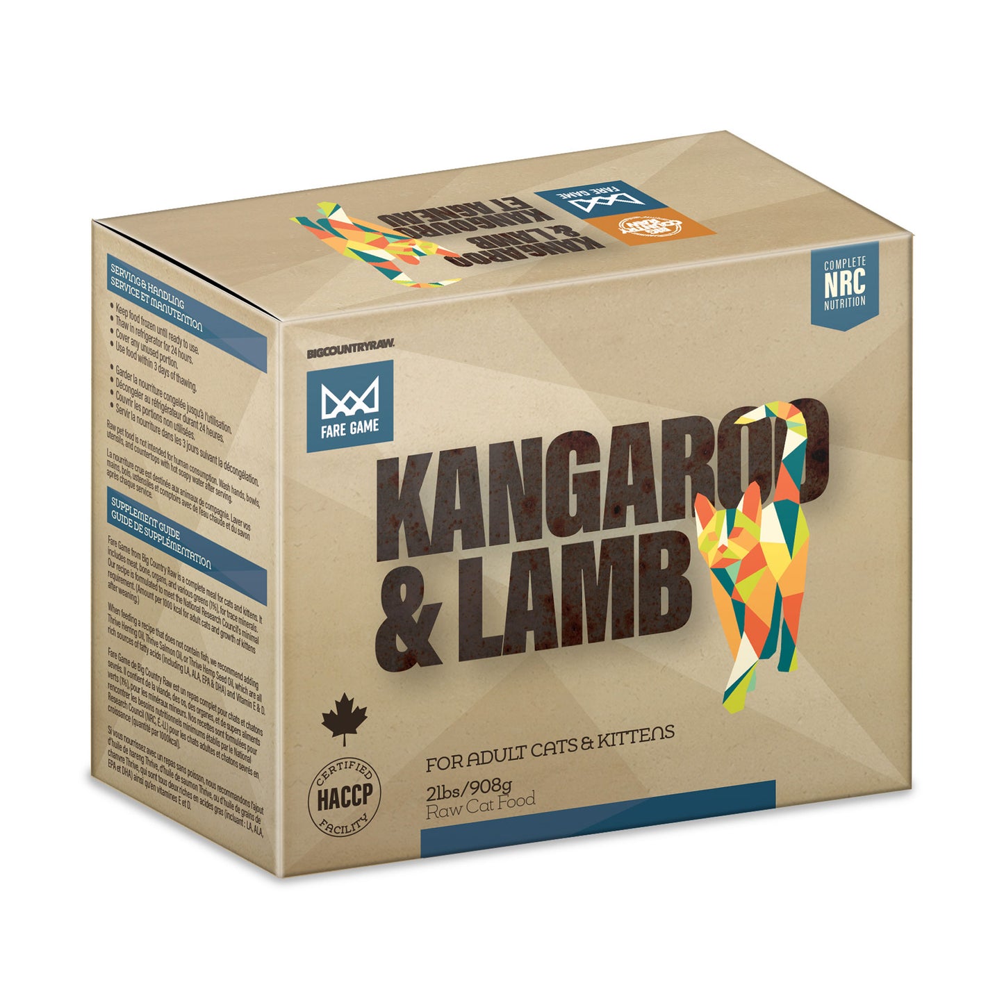 BIG COUNTRY RAW FARE GAME - KANGAROO & LAMB